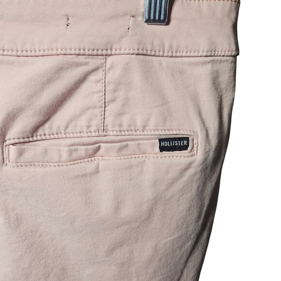 Hollister Mens Pink Flat Front Shorts W32 - Picture 7 of 7
